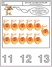 okul öncesi sayı kavram çalışmaları